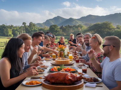 Wie man beim reisen lokale küche respektvoll entdeckt und unterstützt