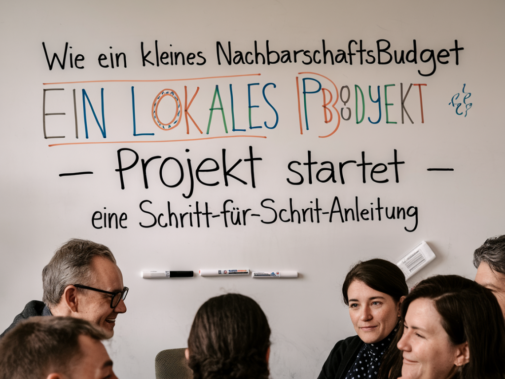 Wie ein kleines nachbarschaftsbudget ein lokales projekt startet — eine schritt‑für‑schritt‑anleitung